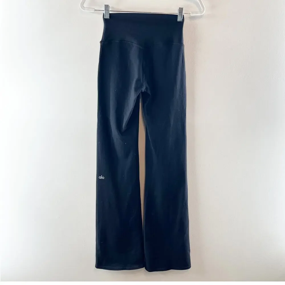 Alo Airbrush High-Waist Bootcut Leggings Black XS